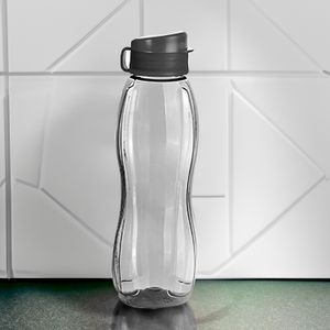 Garrafa Squeeze Flip Top 600mL Transparente Fumê - Bl Ud