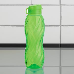Garrafa Squeeze Flip Top 600mL Transparente Verde - Bl Ud