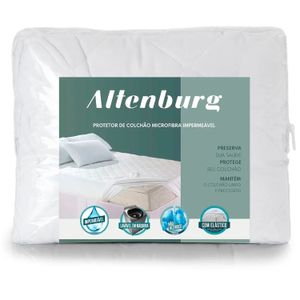 Protetor de Colchão Solteiro Impermeável Branco - Altenburg