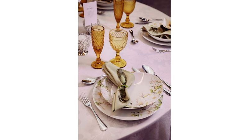 Aparelho de Jantar De Porcelana com 20 Peças Magnólia