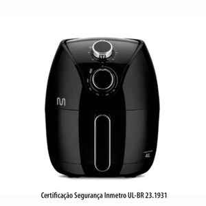 Fritadeira Elétrica Air Fryer 4 Litros Preta - Multi