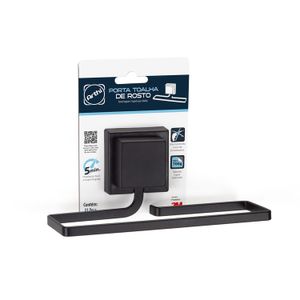 Porta Toalha Lavabo Piatina Black - Arthi