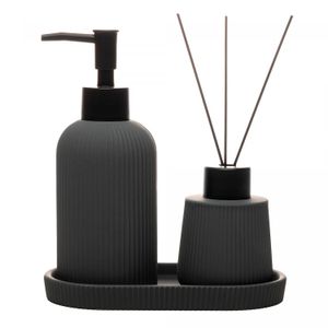 Kit de Banheiro Soft 3 Peças Cinza - Wolff