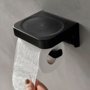 Porta Papel Higiênico Eleve Preto - Ou