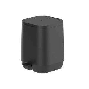 Lixeira com Pedal Aura Preto 6l - Ou