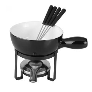 Conjunto de Fondue 8 Peças Epoxy Preto - Lyor