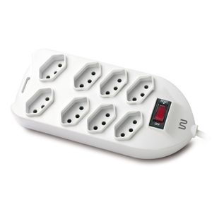 Filtro de Linha 8 Tomadas Wi253 Branco - Multi