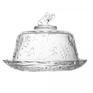 Queijeira com Tampa New Butterfly Transparente - Lyor