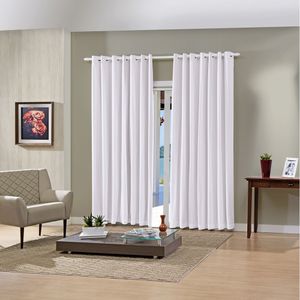 Cortina Pratika Branco 2,60x1,70m - Bella Janela