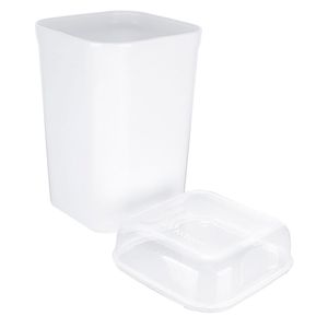 Porta Algodão e Cotonete Flat Branco - Nitron