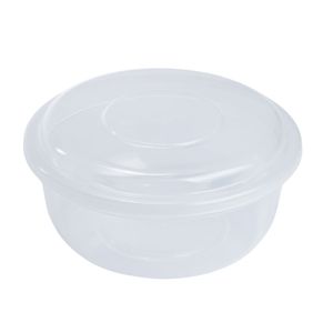 Pote de Plástico Redondo com Tampa 1l Transparente - Prime