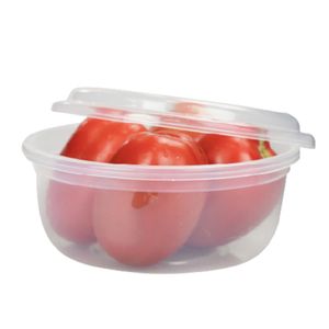 Pote de Plástico Redondo com Tampa 1l Transparente - Prime