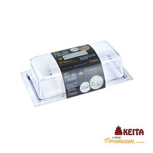 Porta Pão Multiuso 90cm Cristal - Keita