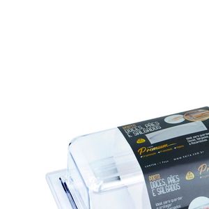 Porta Pão Multiuso 90cm Cristal - Keita