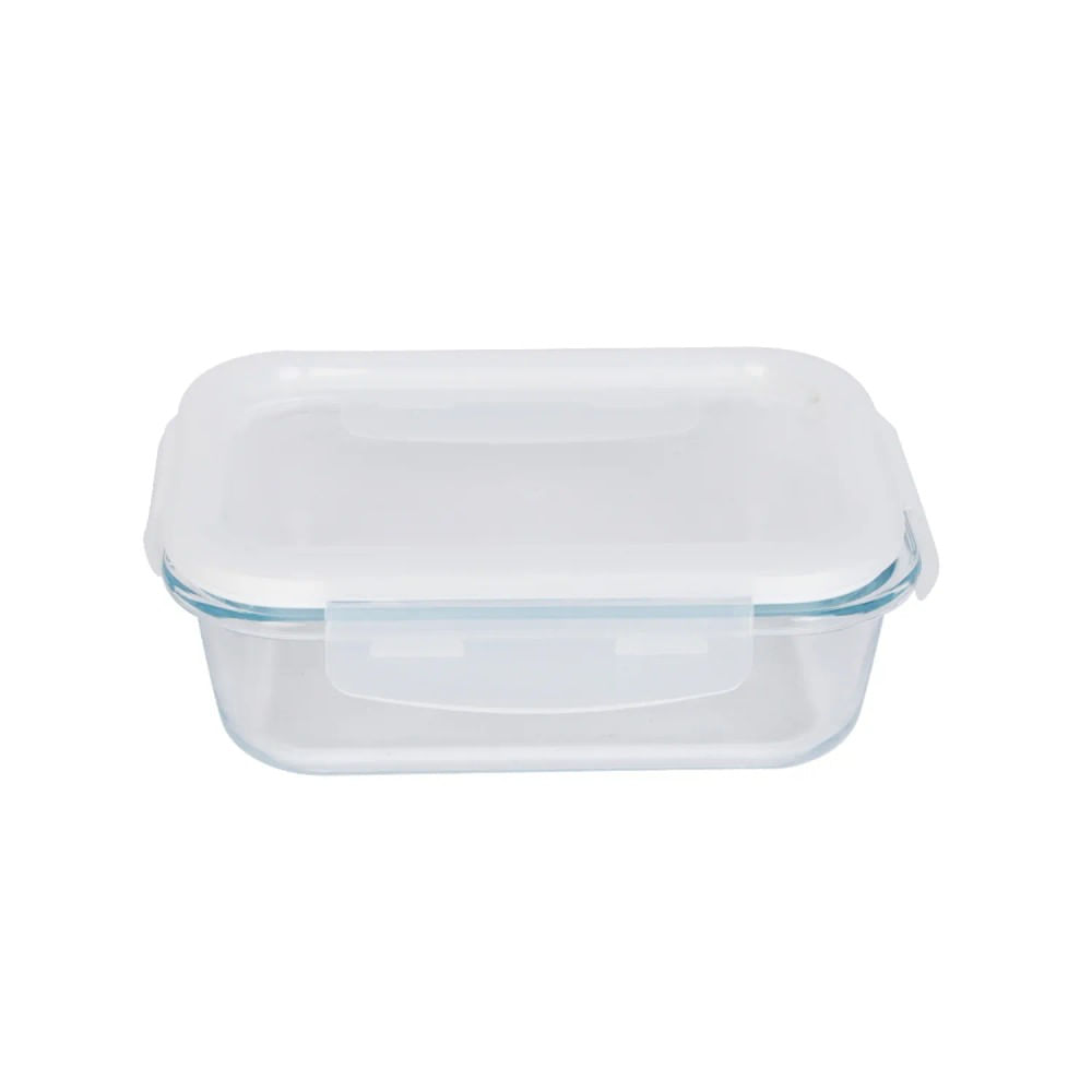 Pote de Vidro Hermético Retangular com Tampa 640mL - Fratelli