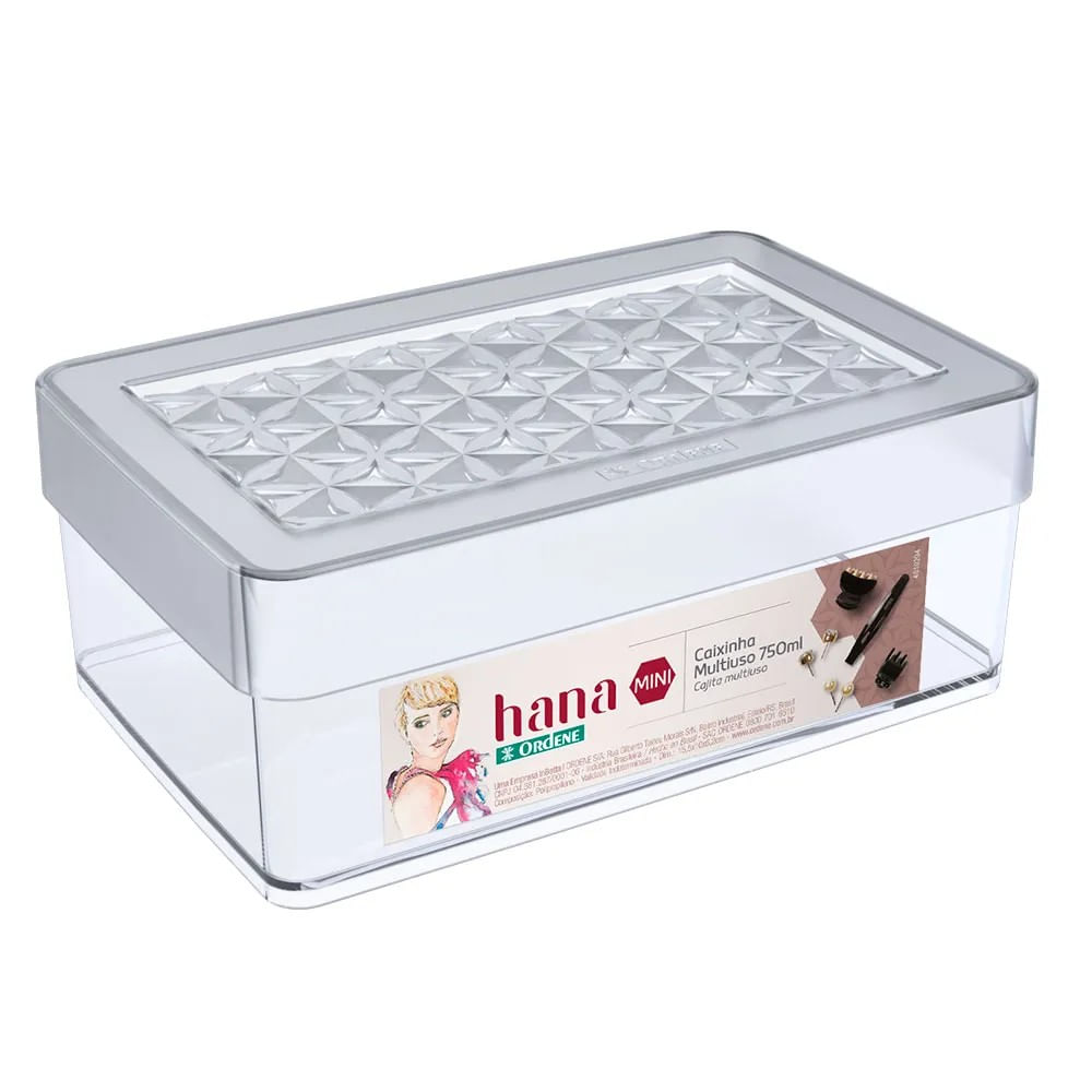 Caixa Organizadora Hana 750ml - Tampa Ventilável | Ordene