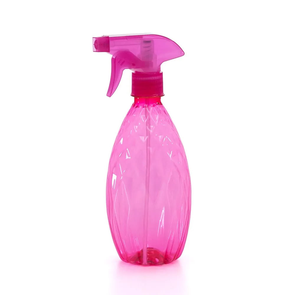 Pulverizador Gatilho 500mL Rosa - Bl Ud